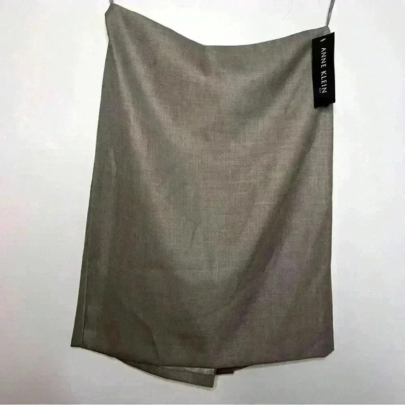 Anne Klein 2-piece Skirt Set, NWT, Classic Gray Fully Lined Size 6 - Picture 3 of 10